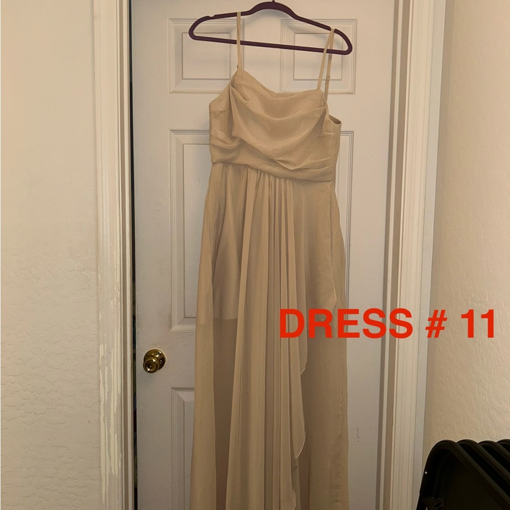 Elegant Cream Evening Gown